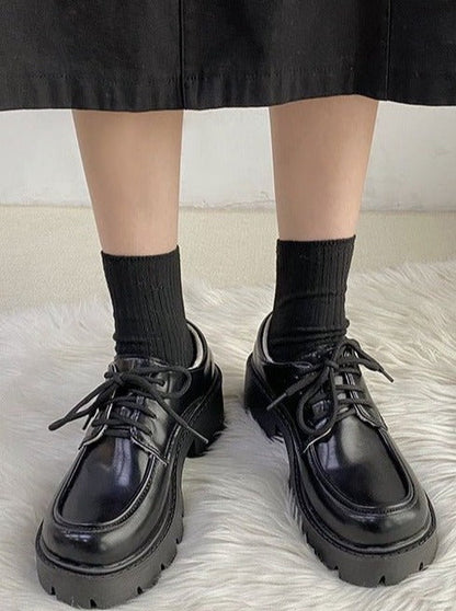Lace-up Platform Shoes