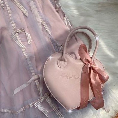 Heart Macaron Sweet Leather Bag