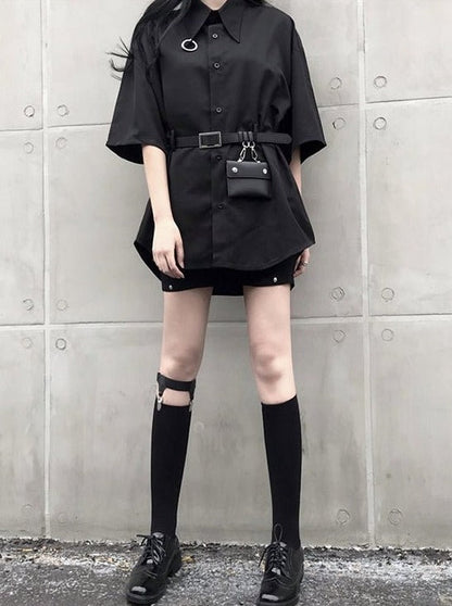 Jirai Shirt Dress With Belt