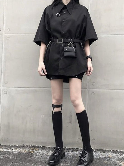 Jirai Shirt Dress With Belt