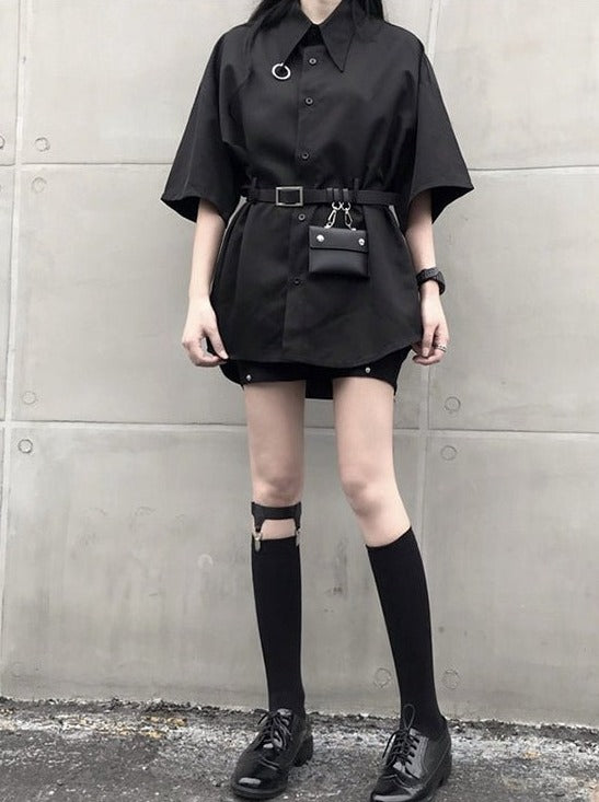 Jirai Shirt Dress With Belt