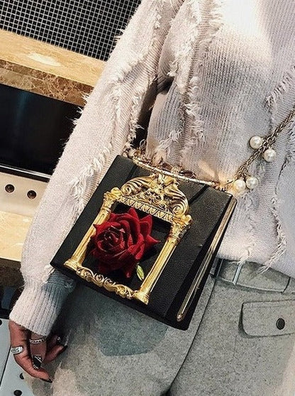 Metal Handle Classical Gothic Chain Bag