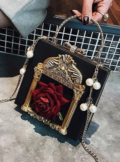 Metal Handle Classical Gothic Chain Bag