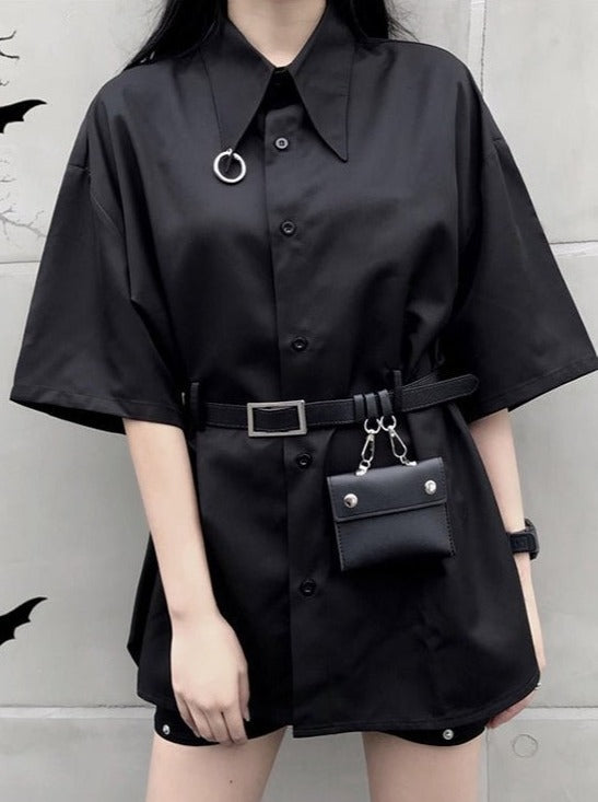 Jirai Shirt Dress With Belt