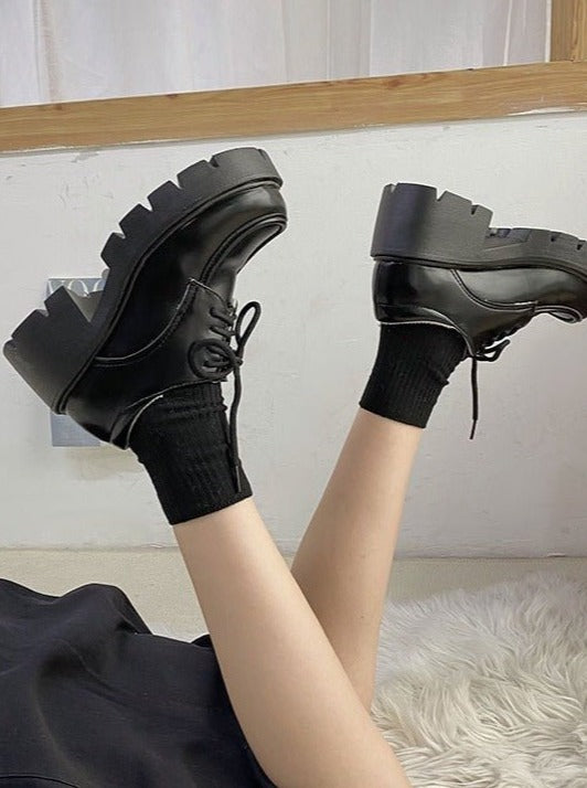 Lace-up Platform Shoes