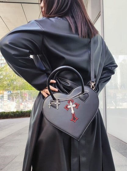 Cross Chain Heart Bag