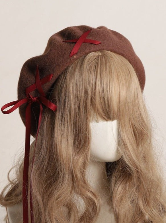 Lace Up Beret