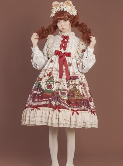 Ribbon Ruffle Alice's Tea Room Lolita Dress
