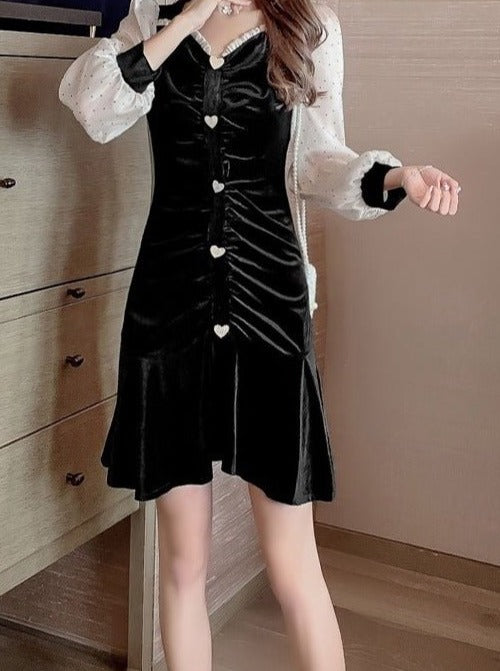 Pearl Heart Tiered Dress