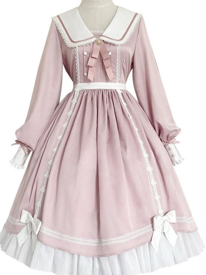 Rabbit Ears Sailor Pearl Bow French Doll Dress