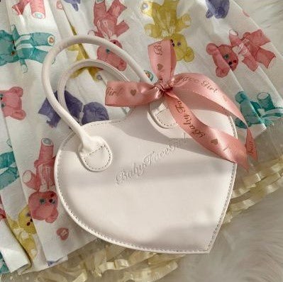 Heart Macaron Sweet Leather Bag