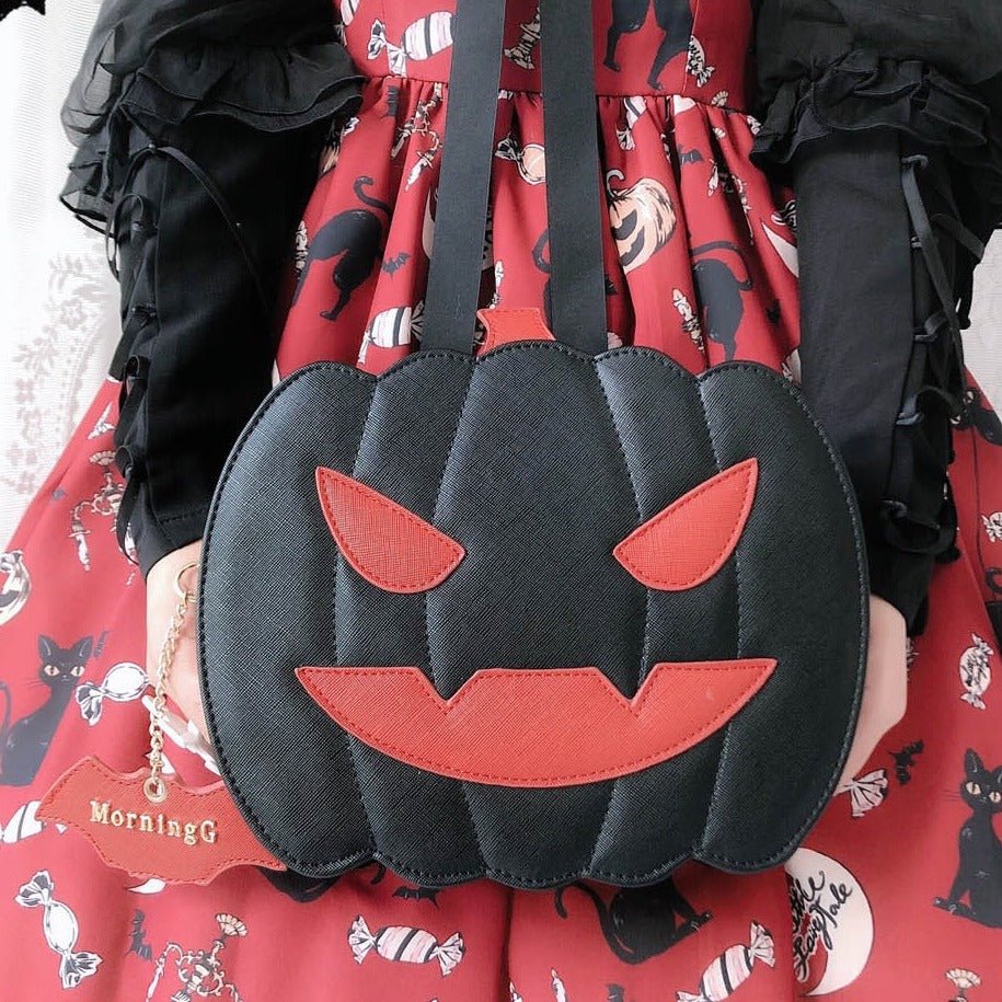 Bat Motif Pumpkin Bag