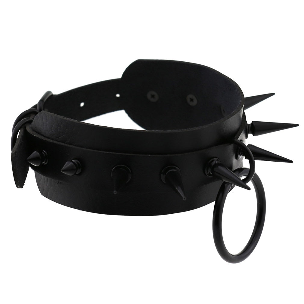 Matte Spiked O-ring Collar