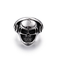Punk Music Skull Ring / Stainless Steel Biker Ring / Gothic Accessories