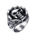 Byker Style Finger Ring / Alternative Gift / Steel Skull Rings