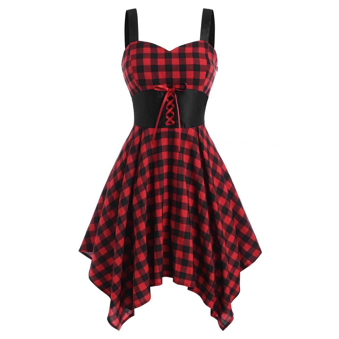 Red & Black Gothic Dress