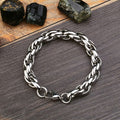 Rock Style Chain Wide Bracelet / Bangle Personality Stainless Steel Jewelry