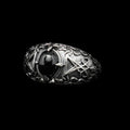 Sigil of Lucifer Black Gem Ring