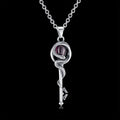 Snake & Gem Key Pendant