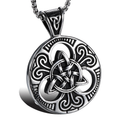 Stainless Steel Celtic Knot Pendant for and / Religious Cross Shield Pendant