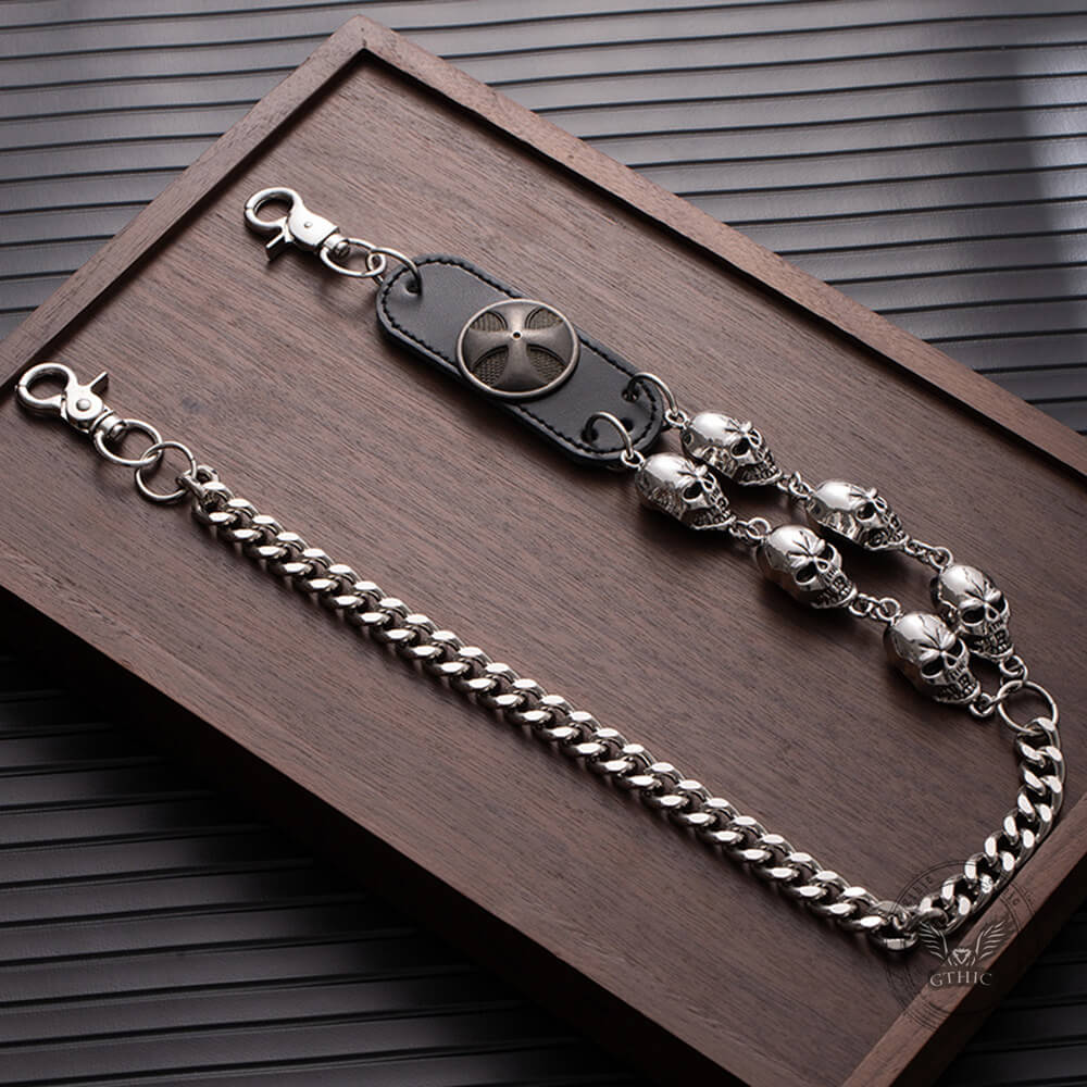 Street Punk Style Skull Biker Alloy Pants Chain
