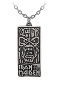 Stylish Iron Maiden 50 Years Tablet Pendant With Chain