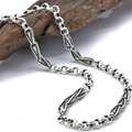 Stylish Link Chain Jewelry for and / Necklace of Sterling 925 Silver
