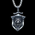 Sworded Bear Berserker Shield Pendant