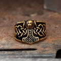 Thor's Hammer Stainless Steel Viking Ring