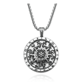 Titanium Stainless Steel Zodiac Signs Amulet / Punk Style Pendant Necklace