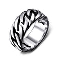Titanium Steel Biker Chain Ring / Personality Retro Stainless Steel Jewelry