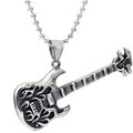 Guitar Necklace Pendant With Free Chain / Punk Style Jewelry