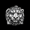 Uncaged Lion Head Ring