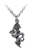 Dark Gothic Flight of Airus Dragon Pendant