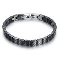 Stainless Steel Bracelet in Black and White Colour / Bangle With Toggle-clasps