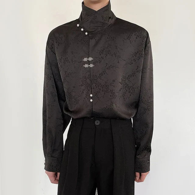 Satin Blouse Black