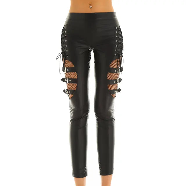 Faux Leather Trousers