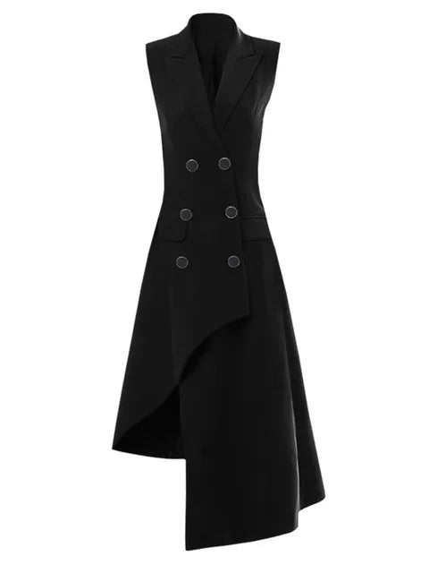Long Vest Black