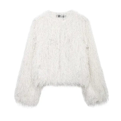 Fluffy Coat Black