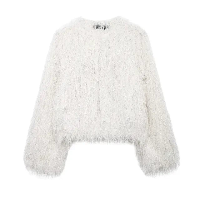 Fluffy Coat Black