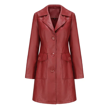 Leather Coat Black