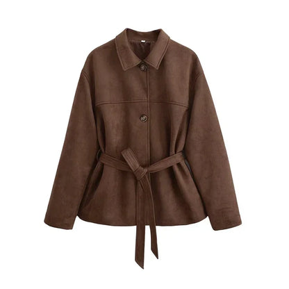 Suede Jacket Brown