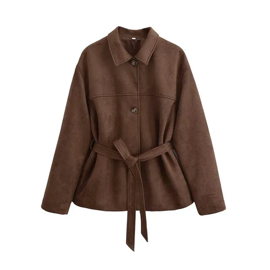 Suede Jacket Brown