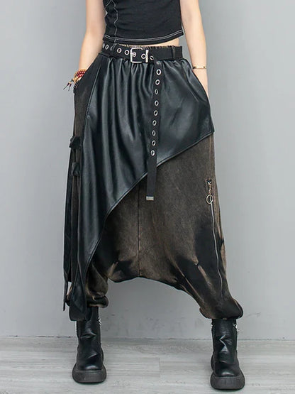 Gothic Leather Trousers Black
