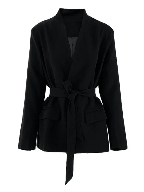 Belted Jacket Black