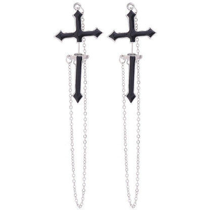 Metal Cross Earrings