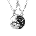 Yin Yang/ Sun Moon Couples Necklace Set