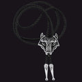 Norse Viking Celtic Wolf Leather Bolo Ties for