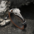Viking Crow Head Stainless Steel Bracelet