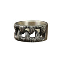 Stainless Steel Monster Teeth Ring / Unique Gothic and Jewelry